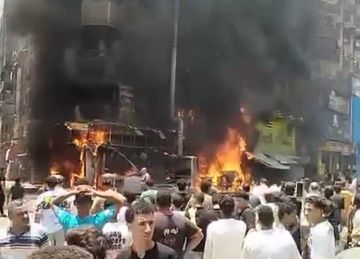 وفاة عامل متأثرا بإصابته إثر حريق 3 مطاعم بالخصوص في القليوبية