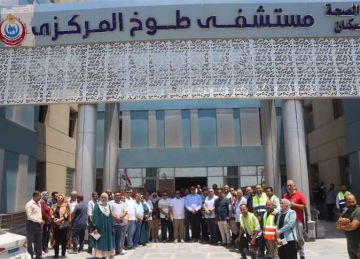 تمهيدا لافتتاحه.. محافظ القليوبية ومساعد الوزير يتفقدان مستشفى طوخ المركزي الجديد