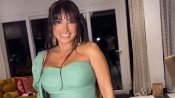 بفستان مجسم ..روجينا تتألق بإطلالة جذابة