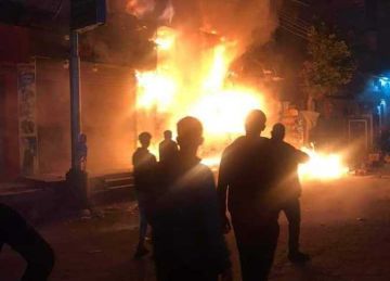 السيطرة على حريق في مخلفات غزل ونسيج بالغربية