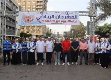 انتهاء ماراثون يلا نجري ونمشي احتفالا بيوم الرياضة المصرية بالقليوبية (صور)