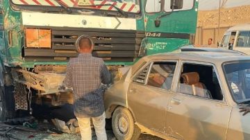 إصابة 4 أشخاص في حادث تصادم على الطريق الدائري الأوسطي