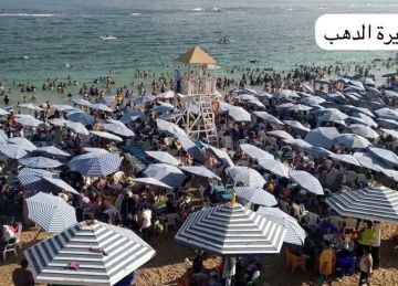أول ويك إند بعد الثانوية العامة.. شواطئ الإسكندرية كاملة العدد (صور)