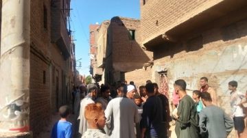 إصابة زوجين وابنائهما في إنهيار منزل بأسيوط
