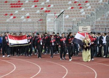 ياسر إدريس يطمئن على بعثة مصر في دورة الألعاب الإفريقية بالجزائر