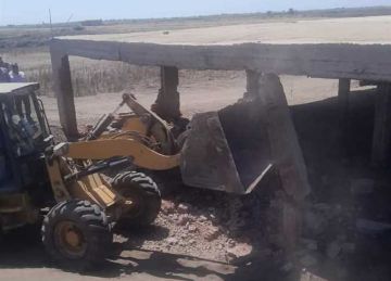 ضمن الموجة الـ26.. إزالة 6 حالات تعدي على أراضي أملاك الدولة بالشرقية