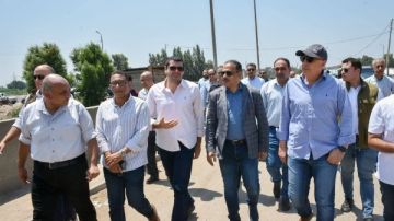 وزير الموارد المائية والري يتابع حالة المنظومة المائية بمركز منيا القمح