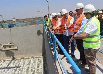 بدء أعمال التشغيل والربط بمحطة معالجة الصرف الصحي بنامول في القليوبية