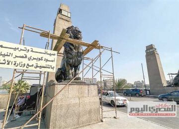 أسدين قصر النيل والأهرامات .. وزير السياحة يتحدث عن شائعات طالت عمليات التطوير في الآثار  أسدين قصر النيل والأهرامات .. وزير السياحة يتحدث عن شائعات طالت عمليات التطوير في الآثار