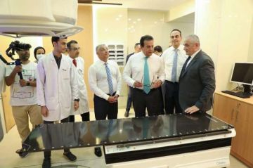 وزير الصحة يتفقد مشروعات تطوير مستشفيات الأورام والتل الكبير ومركز طب الأسرة وزير الصحة يتفقد مشروعات تطوير مستشفيات الأورام والتل الكبير ومركز طب الأسرة