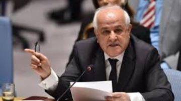 مندوب فلسطين بالأمم المتحدة يشيد بدور مصر ويطالب بوقف جرائم الاحتلال في غزة