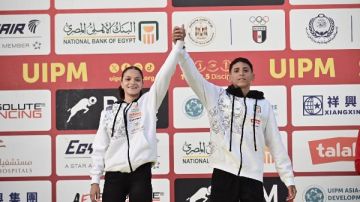 شهد عادل ومؤمن كمال يتوجان بفضية المختلط ببطولة العالم للتتابعات للخماسي الحديث شهد عادل ومؤمن كمال يتوجان بفضية المختلط ببطولة العالم للتتابعات للخماسي الحديث