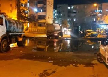 كسر مفاجئ بخط مياه الشرب بمنطقة السيل الجديد في أسوان