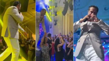 عاوزين يمسكوا إيده.. تهافت المعجبات على راغب علامة بحفله الأخير