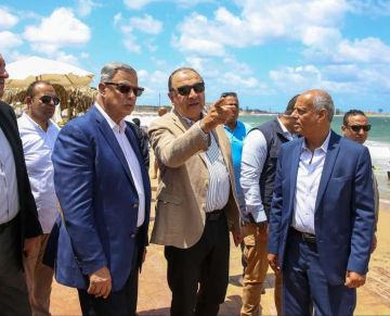 وزير قطاع الأعمال العام ومحافظ الإسكندرية في جولة ميدانية موسعة بمنطقة المعمورة.. صور