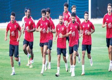 تدريبات خفيفة لـ الأهلي قبل مواجهة الملعب التونسي اليوم وديا تدريبات خفيفة لـ الأهلي قبل مواجهة الملعب التونسي اليوم وديا