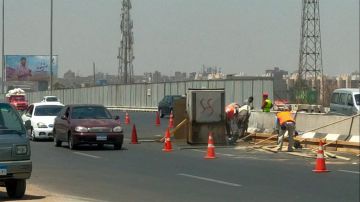 غلق جزئي أعلى الدائري أمام طلعة الغاز بالتجمع