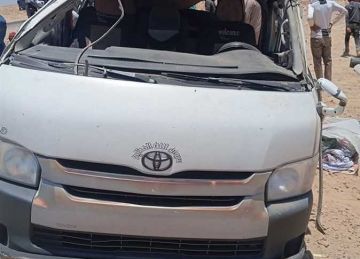 إصابة 7 أشخاص في انقلاب ميكروباص بالوادي الجديد إصابة 7 أشخاص في انقلاب ميكروباص بالوادي الجديد