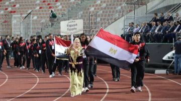 ياسر إدريس يطمئن على بعثة مصر فى دورة الألعاب الإفريقية للمدارس بالجزائر