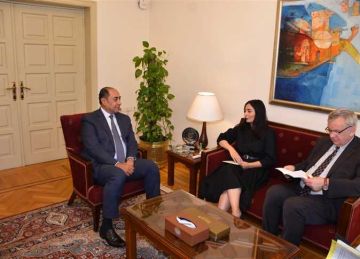 أمين مساعد جامعة الدول العربية يستقبل وزيرة التعاون الاقتصادي الألمانية