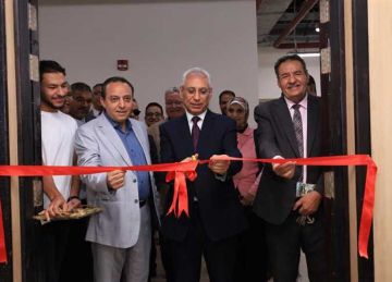 افتتاح المكتبة المركزية والرقمية وقاعات الاستذكار بجامعة المنيا الأهلية