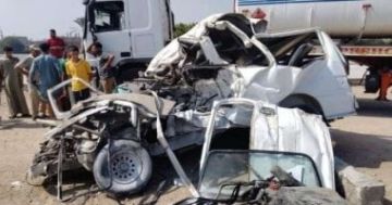 إحالة سائق ومالك السيارة المتسببة فى حادث الطريق الإقليمى محبوسين للجنايات