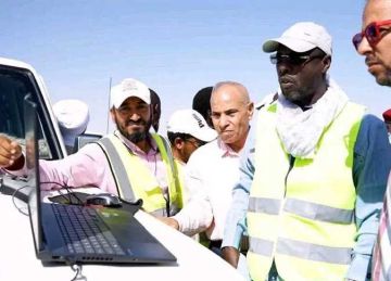  المقاولون العرب تستخدم طائرة مسيره لأعمال مسح طريق الرابط بين مصر وليبيا وتشاد