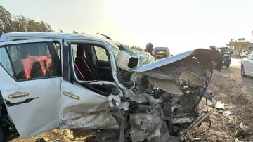 مصرع شخص وإصابة 8 آخرين في انقلاب سيارة بطريق مطروح الإسكندرية مصرع شخص وإصابة 8 آخرين في انقلاب سيارة بطريق مطروح الإسكندرية