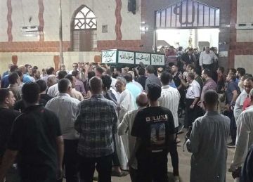 تشييع جثمان ضحية حريق سنترال رمسيس من مسقط رأسه بالدقهلية