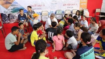 كابالا يعيد فن الحكي إلى الواجهة في معرض الفيوم للكتاب