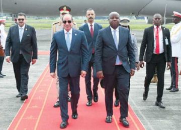 السيسي يلتقي بنظيره الغاني في غينيا الاستوائية