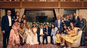 أول ظهور للزعيم عادل إمام في حفل زفاف حفيده