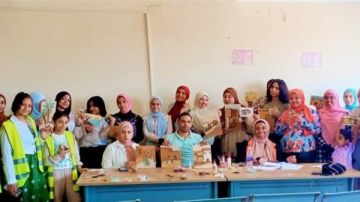 انطلاق فعاليات كل يوم حرفة جديدة لوحدة التضامن بجامعة الوادي الجديد