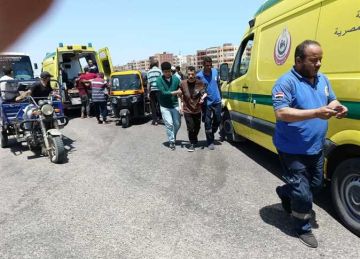 إصابة 6 أشخاص في حادث انقلاب سيارة على الطريق الزراعي بطوخ بالقليوبية إصابة 6 أشخاص في حادث انقلاب سيارة على الطريق الزراعي بطوخ بالقليوبية