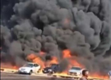 ما حقيقة الفيديو المتداول لاندلاع حريق ضخم قرب مطار القاهرة الدولي؟