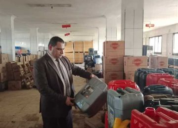 ضبط 540 لتر زيت زيتون يشتبه في غشه داخل مخزن ببورسعيد