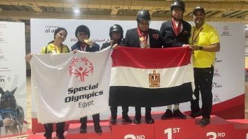 البعثة المصرية للفروسية تضيف ميداليتين جديدتين في العين 2025