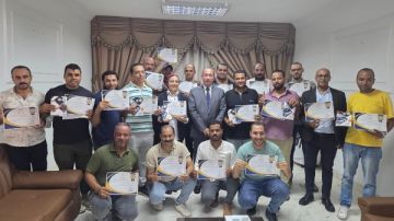 النقل تختتم تدريب الدفعة الأولى من السائقين ضمن مبادرة سائق واع.. لطريق آمن النقل تختتم تدريب الدفعة الأولى من السائقين ضمن مبادرة سائق واع.. لطريق آمن