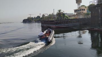 وزيرة البيئة توجة بسرعة إحتواء بقعة زيت ظهرت في النيل بالأقصر