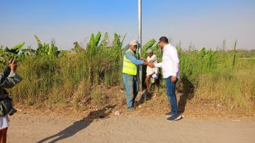 زرع 97 عمودا جديدا.. حملة إنارة مكبرة لتحسين الرؤية على طرق العياط بالجيزة