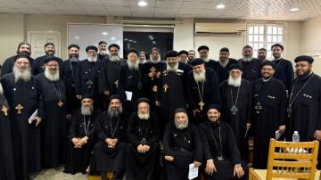 اجتماع مجمع كهنة كنائس وسط القاهرة بحضور الأنبا رافائيل