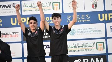 آدم شكري ومهند خضير يحرزان ذهبية تتابع الرجال ببطولة العالم للخماسي الحديث آدم شكري ومهند خضير يحرزان ذهبية تتابع الرجال ببطولة العالم للخماسي الحديث