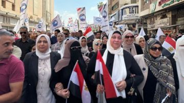 انزل وشارك.. مسيرة حاشدة للمشاركة في انتخابات الشيوخ بكفر الشيخ انزل وشارك.. مسيرة حاشدة للمشاركة في انتخابات الشيوخ بكفر الشيخ