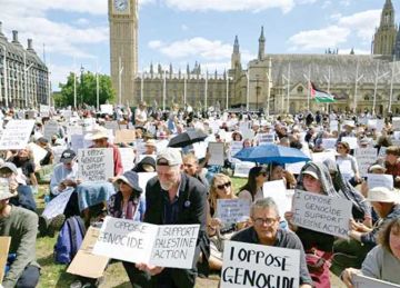 مظاهرات دولية تطالب بوقف الحرب الوحشية ضد الفلسطينيين