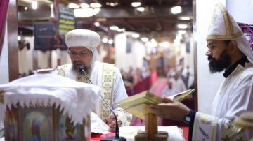 تدشين أواني لخدمة المذبح في كنيسة القديس بولس بديرمواس