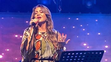 لقاء سويدان تتألق في أغنيتها نهاية ظالمة بحفل ساقية الصاوي.. صور