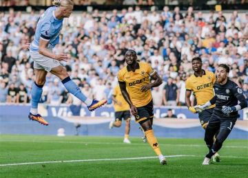 رباعية نارية.. ملخص وأهداف مباراة مانشستر سيتي ضد وولفرهامبتون (فيديو)