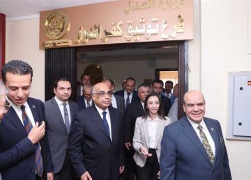 وزير العدل يفتتح محكمة كفر الدوار ويتفقد أعمال رفع كفاءة مجمع محاكم دمنهور الابتدائية