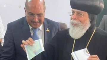 مشاركة نيافة الأنبا تيموثاوس في انتخابات مجلس الشيوخ صور