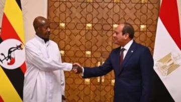 الرئيسان السيسي وموسيفيني يشهدان توقيع مذكرات تفاهم لتعزيز التعاون بين مصر وأوغندا الرئيسان السيسي وموسيفيني يشهدان توقيع مذكرات تفاهم لتعزيز التعاون بين مصر وأوغندا